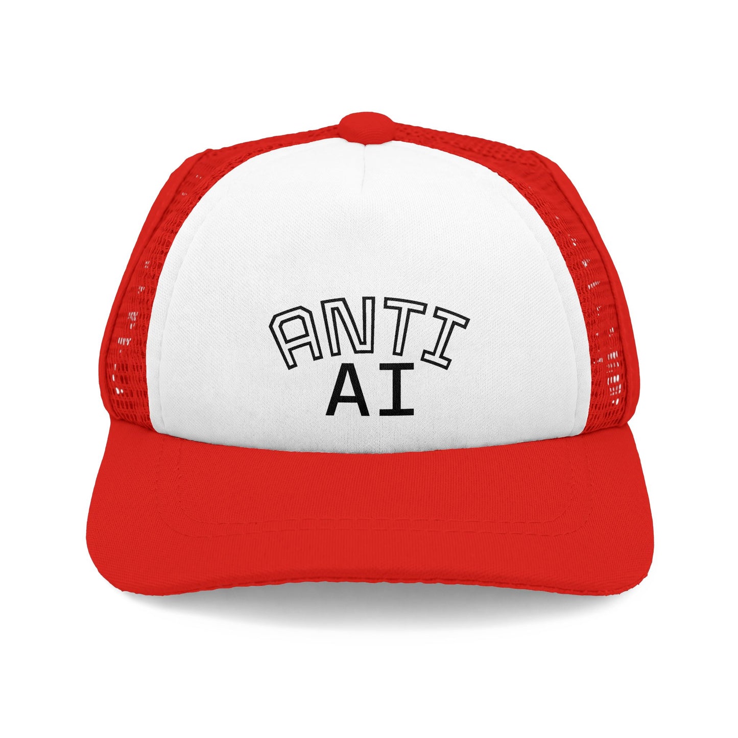 ANTI AI Dog Trucker Hat — ANTI AI hat for your dog snapback cap in multiple colors Statement Hat for PUP