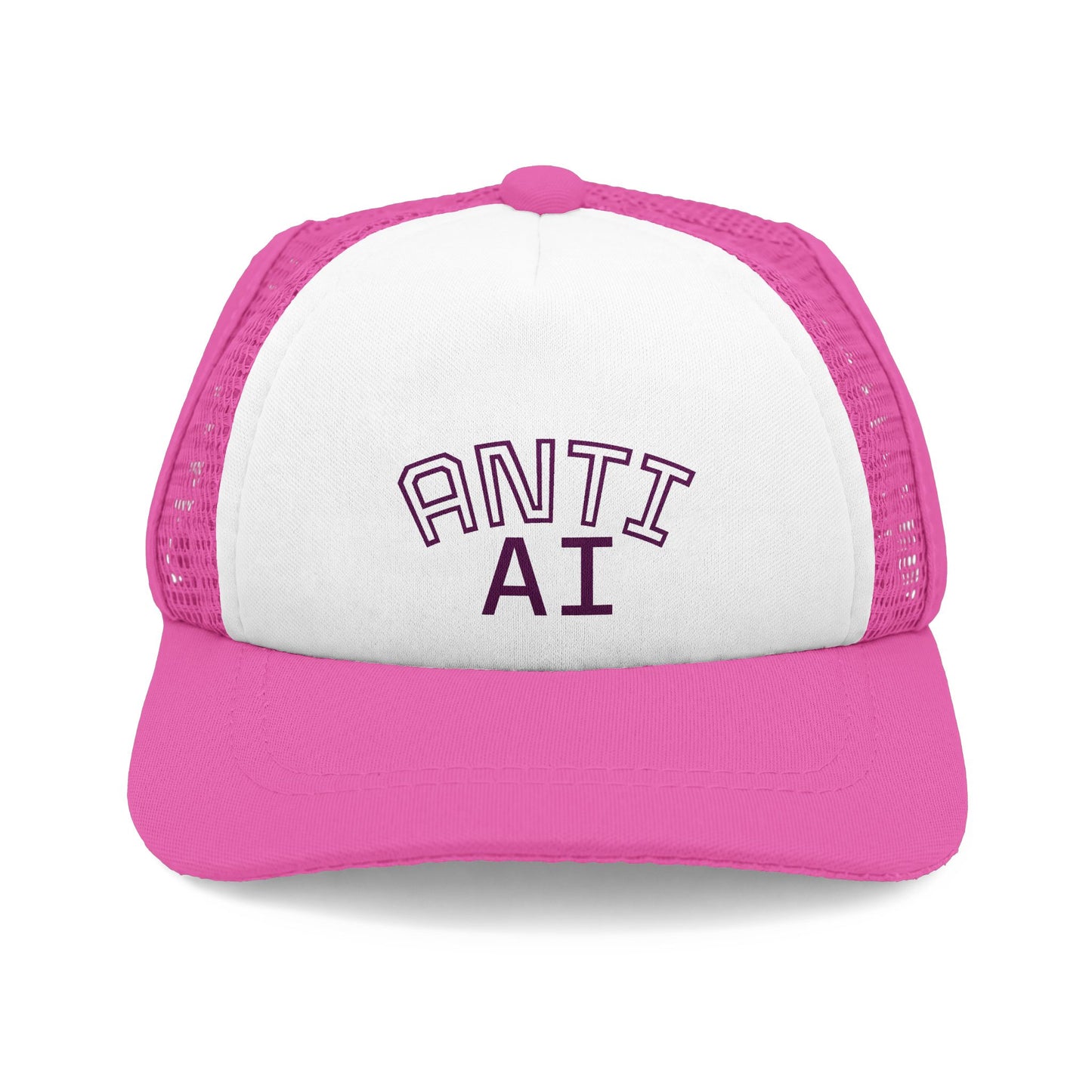 ANTI AI Dog Trucker Hat — ANTI AI hat for your dog snapback cap in multiple colors Statement Hat for PUP