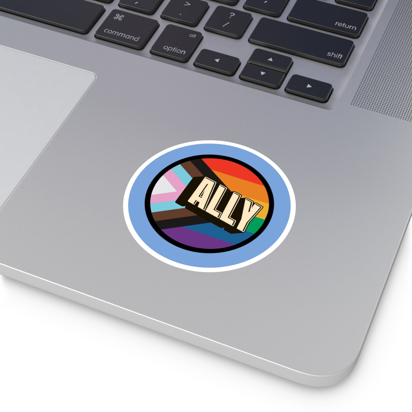ALLY Pride Sticker — LGBTQIA+ Ally Vinyl Decal
