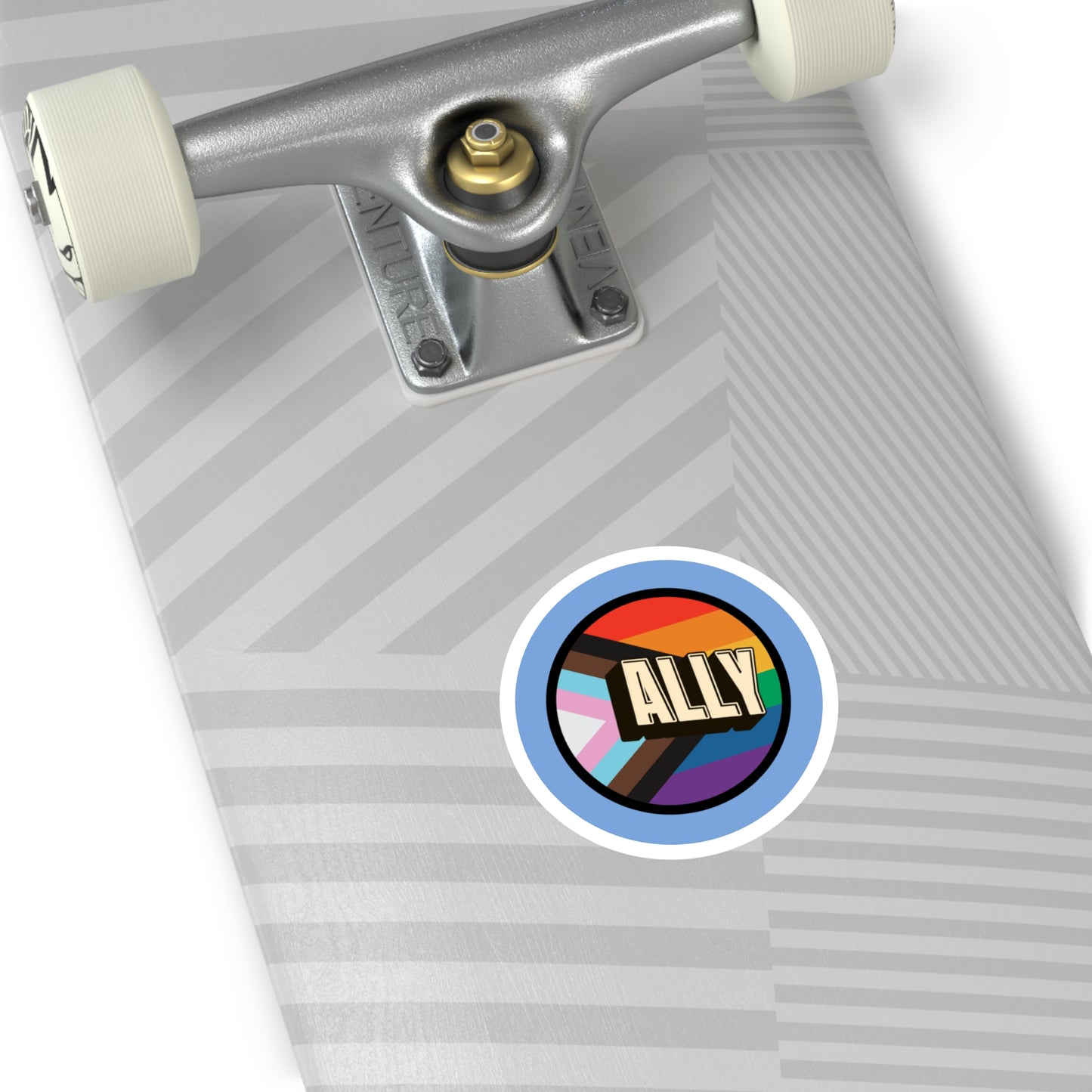 ALLY Pride Sticker — LGBTQIA+ Ally Vinyl Decal