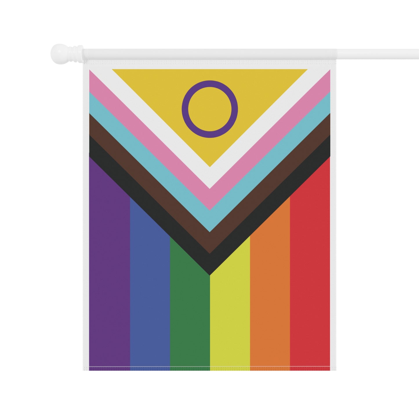 Progress Pride Garden Flag – Inclusive Rainbow House Banner in 2 Sizes - Please Support a Women-Owned Business in Virginia