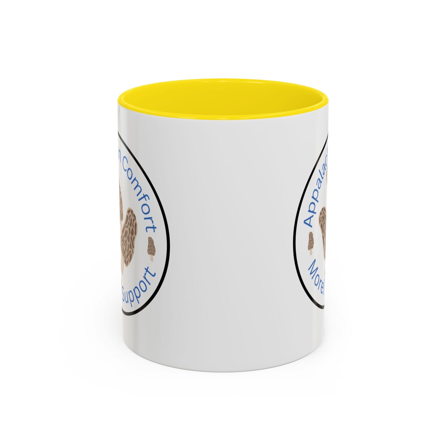 Appalachian Comfort - MOREL Support Coffee Mug, inspired by the tradition of mushroom hunting for the Dry Land Fish in the forests and woods of the Appalachian Mountains - WOMAN OWNED BUSINESS