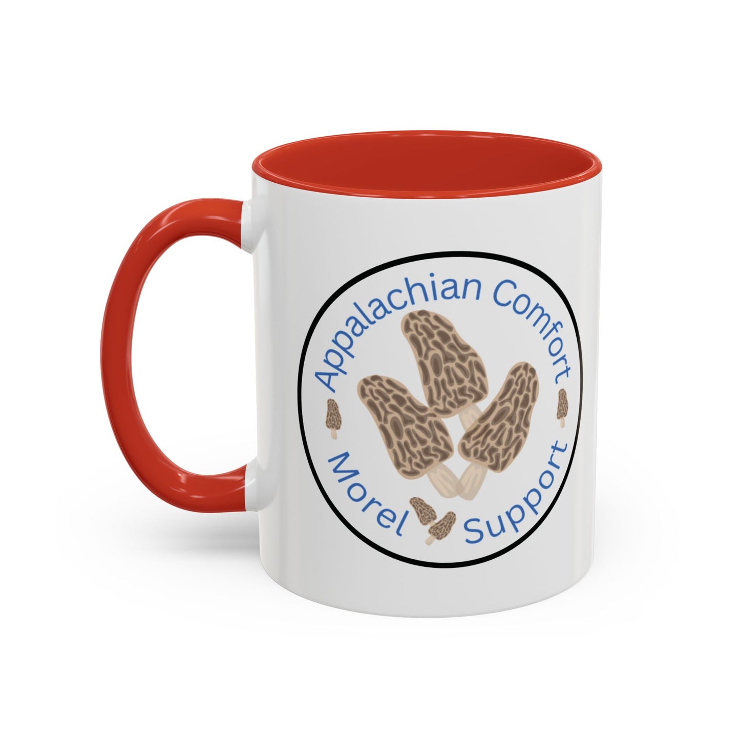 Appalachian Comfort - MOREL Support Coffee Mug, inspired by the tradition of mushroom hunting for the Dry Land Fish in the forests and woods of the Appalachian Mountains - WOMAN OWNED BUSINESS