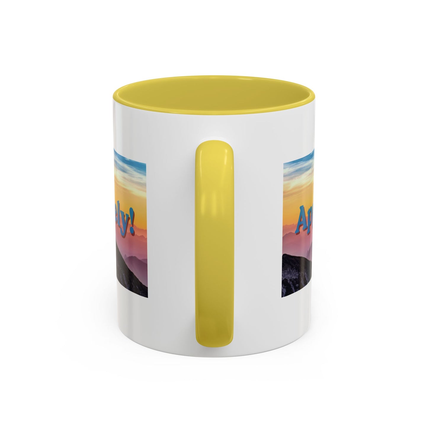 Appalachian Mountain Sunset Mug — "Appalachian? Appsolutely!" Colorful Coffee Cup (11oz/15oz)