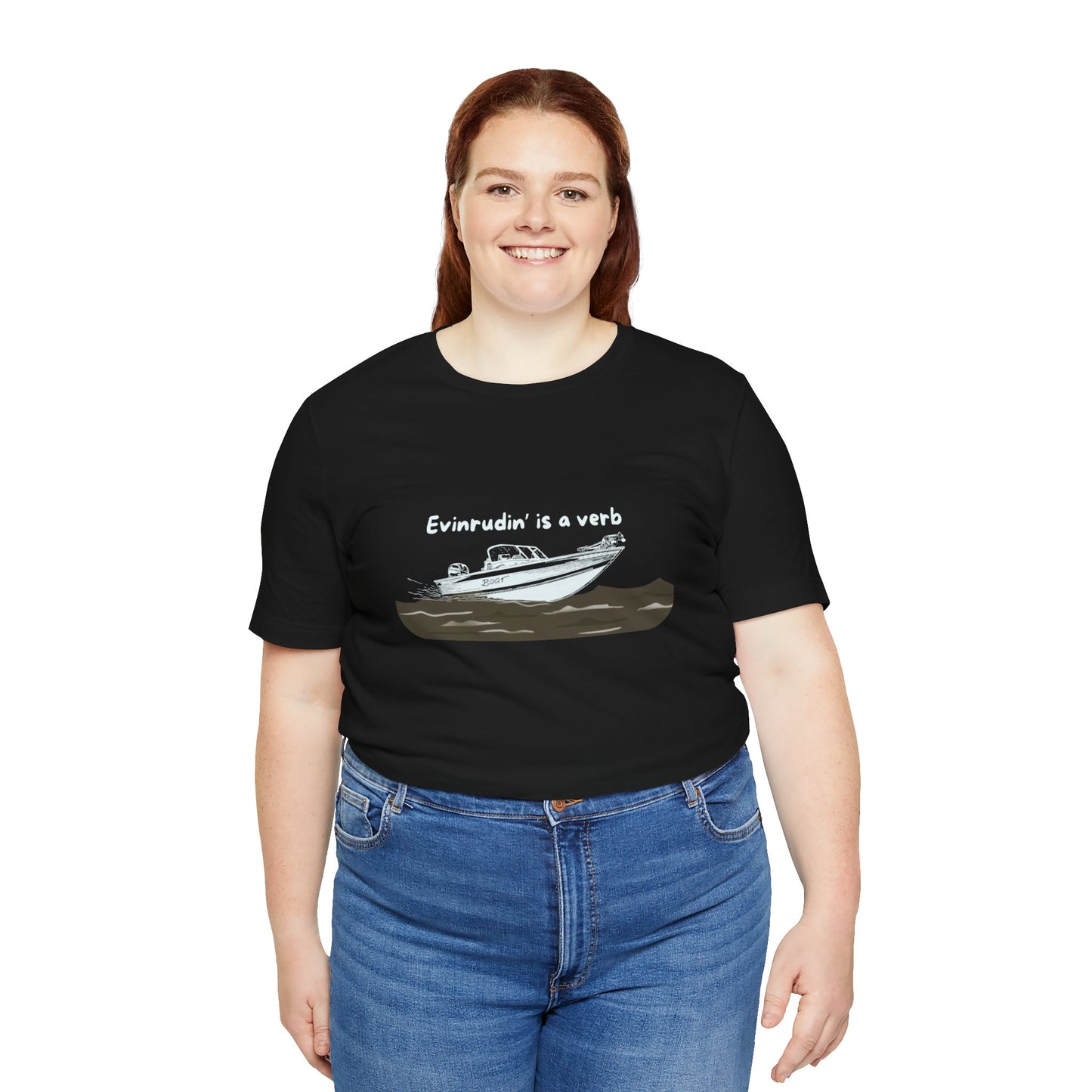 Summer Shirt - EVINRUDE Boat T‑Shirt – "Evinrudin' Is a Verb" Retro Motorboat Tee inspired by days on the lake, river, just out on that water