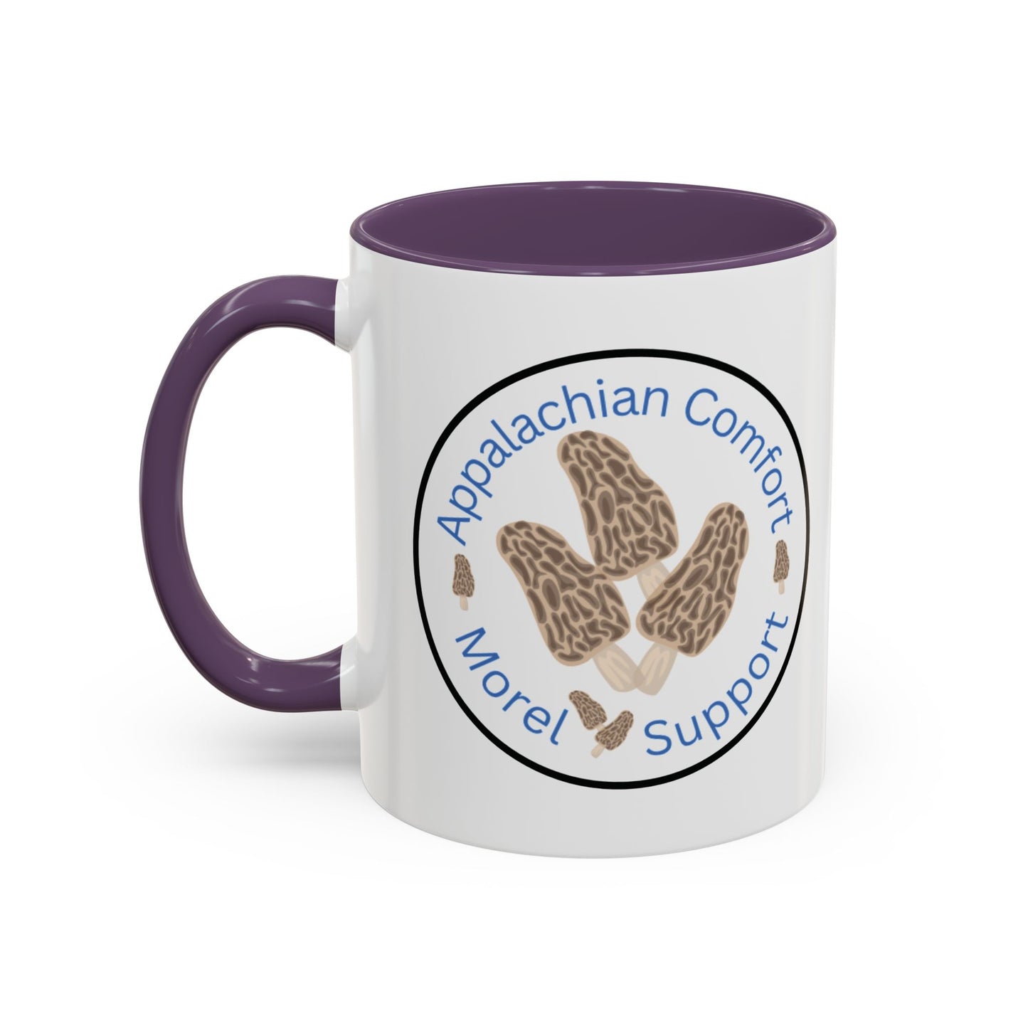 Appalachian Comfort - MOREL Support Coffee Mug, inspired by the tradition of mushroom hunting for the Dry Land Fish in the forests and woods of the Appalachian Mountains - WOMAN OWNED BUSINESS