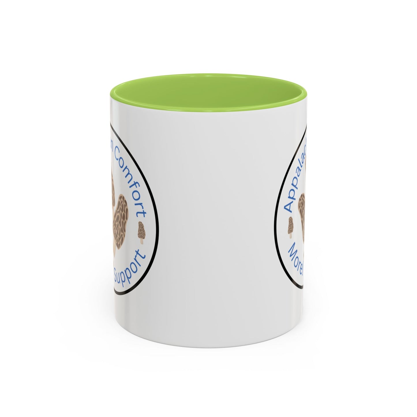 Appalachian Comfort - MOREL Support Coffee Mug, inspired by the tradition of mushroom hunting for the Dry Land Fish in the forests and woods of the Appalachian Mountains - WOMAN OWNED BUSINESS
