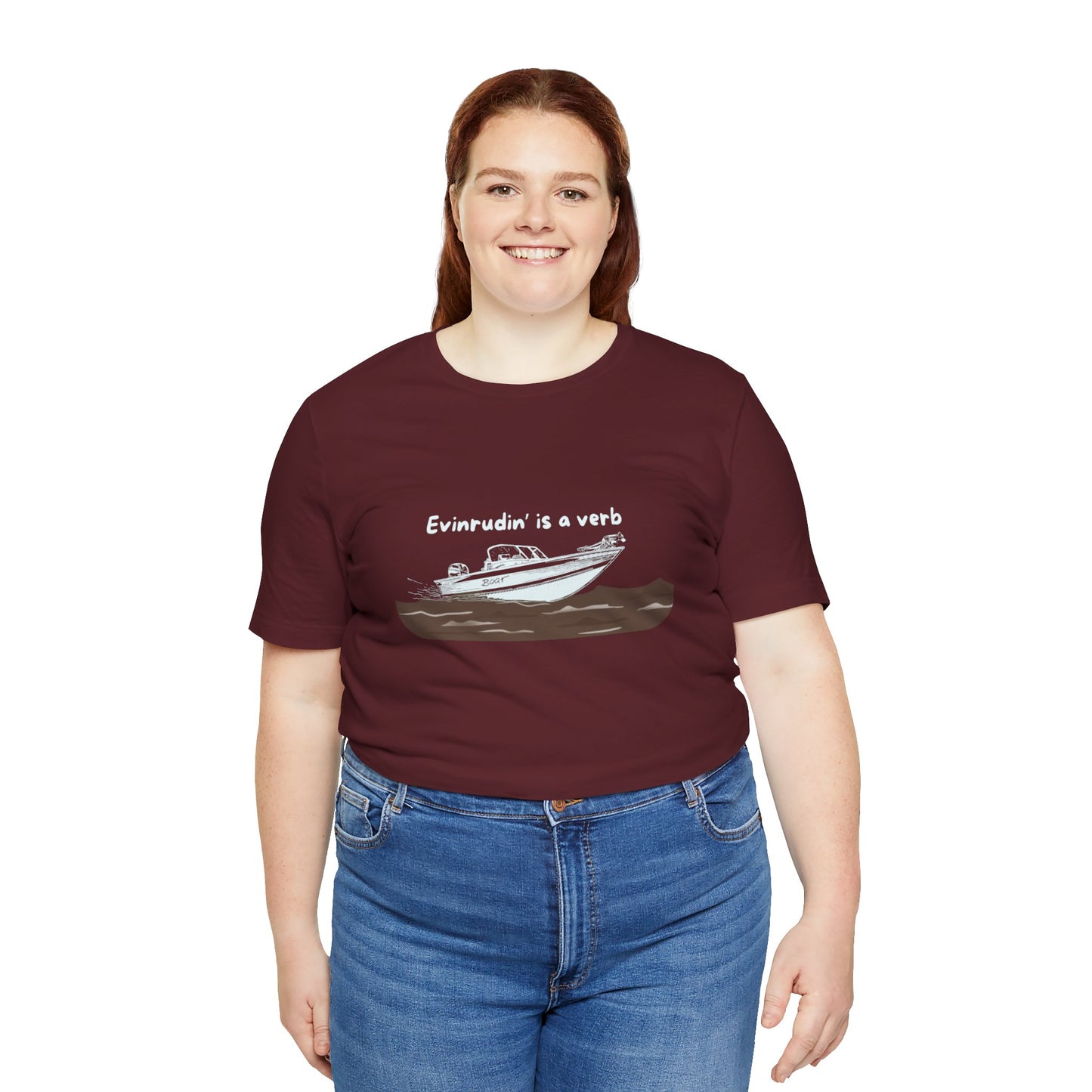 Summer Shirt - EVINRUDE Boat T‑Shirt – "Evinrudin' Is a Verb" Retro Motorboat Tee inspired by days on the lake, river, just out on that water