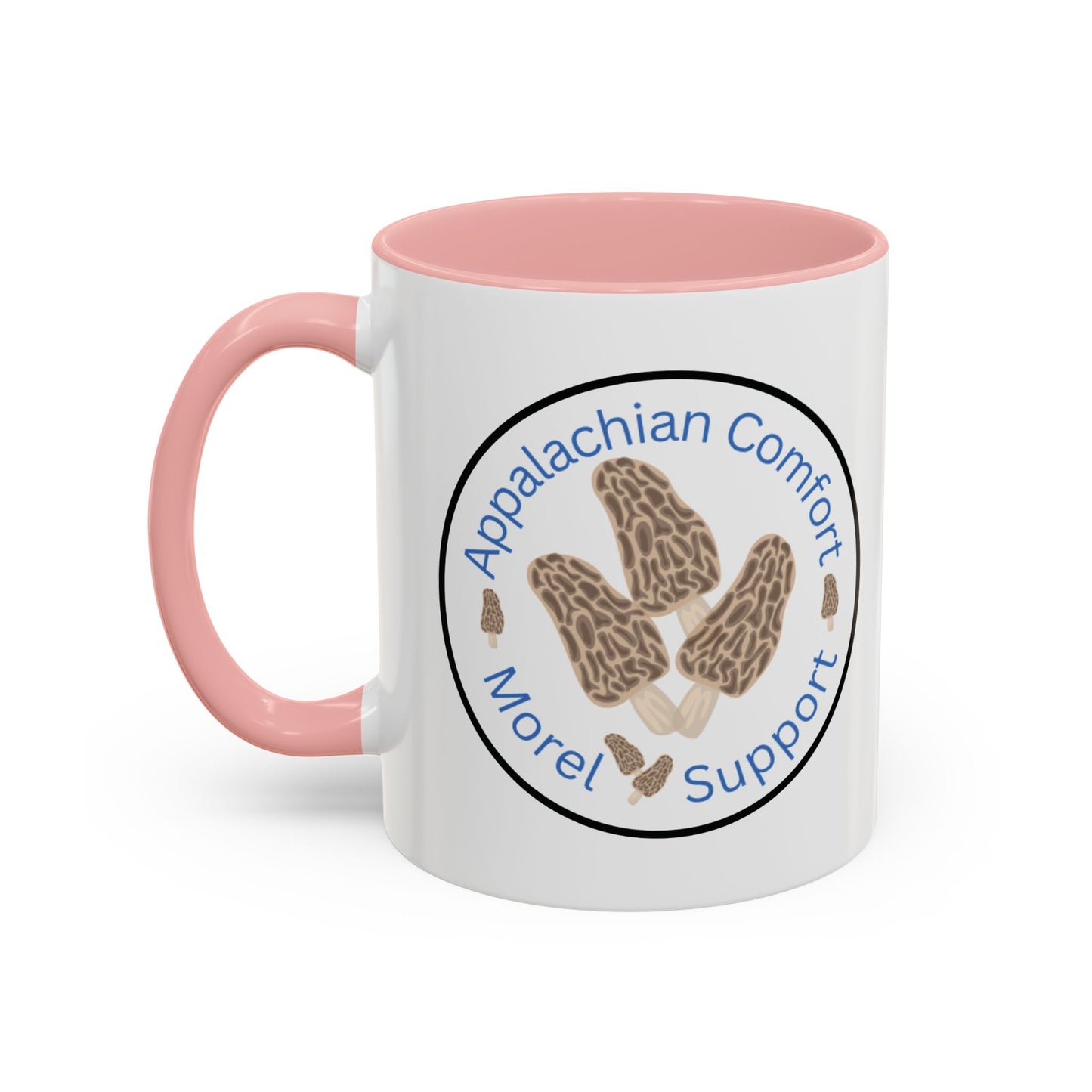 Appalachian Comfort - MOREL Support Coffee Mug, inspired by the tradition of mushroom hunting for the Dry Land Fish in the forests and woods of the Appalachian Mountains - WOMAN OWNED BUSINESS