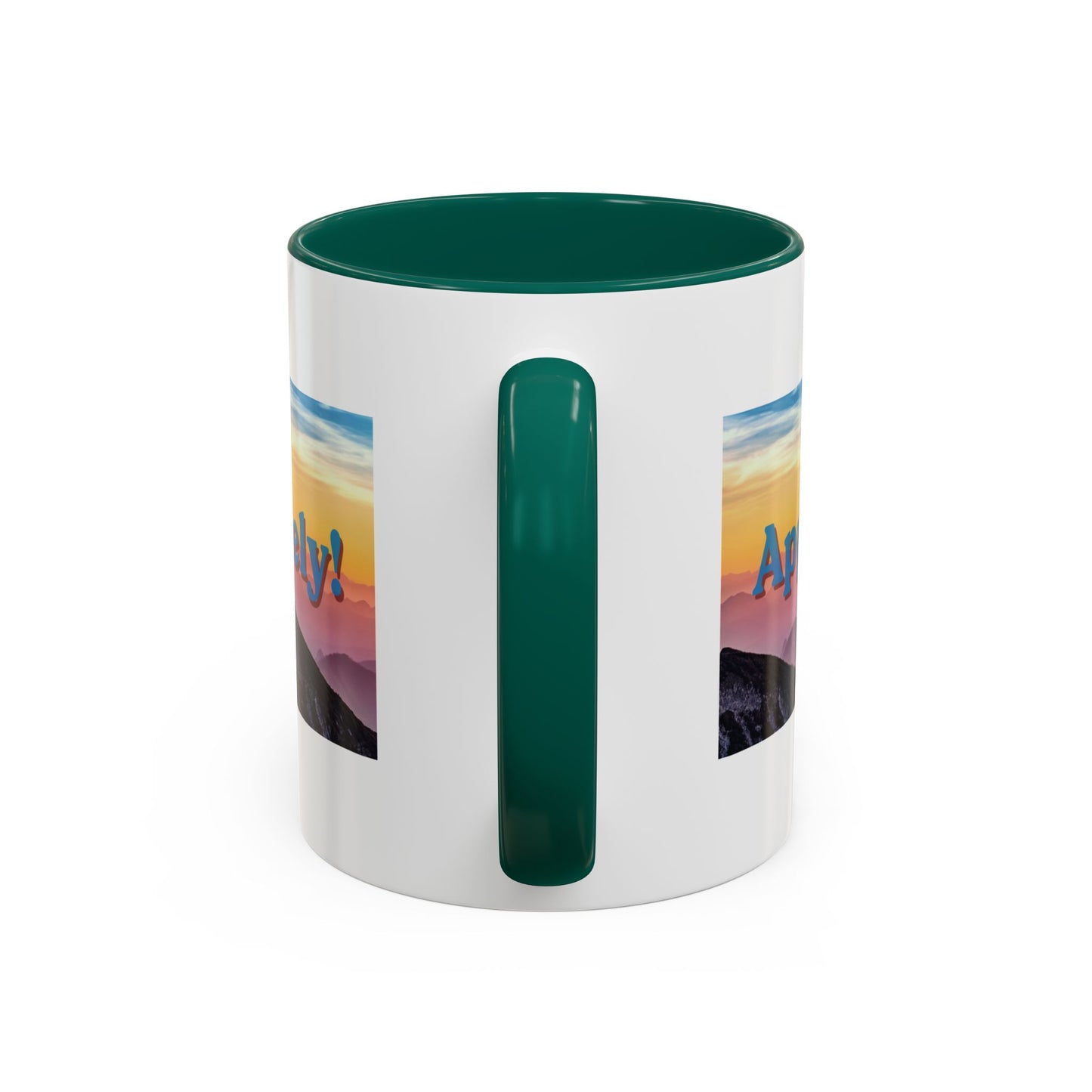Appalachian Mountain Sunset Mug — "Appalachian? Appsolutely!" Colorful Coffee Cup (11oz/15oz)