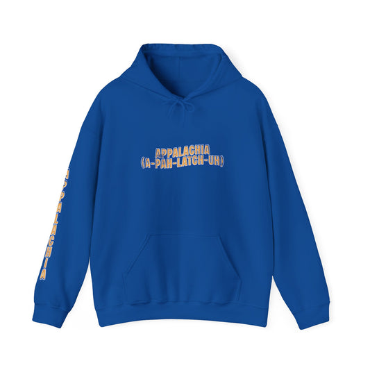 Appalachia Graphic Hoodie — Retro Patch-Style