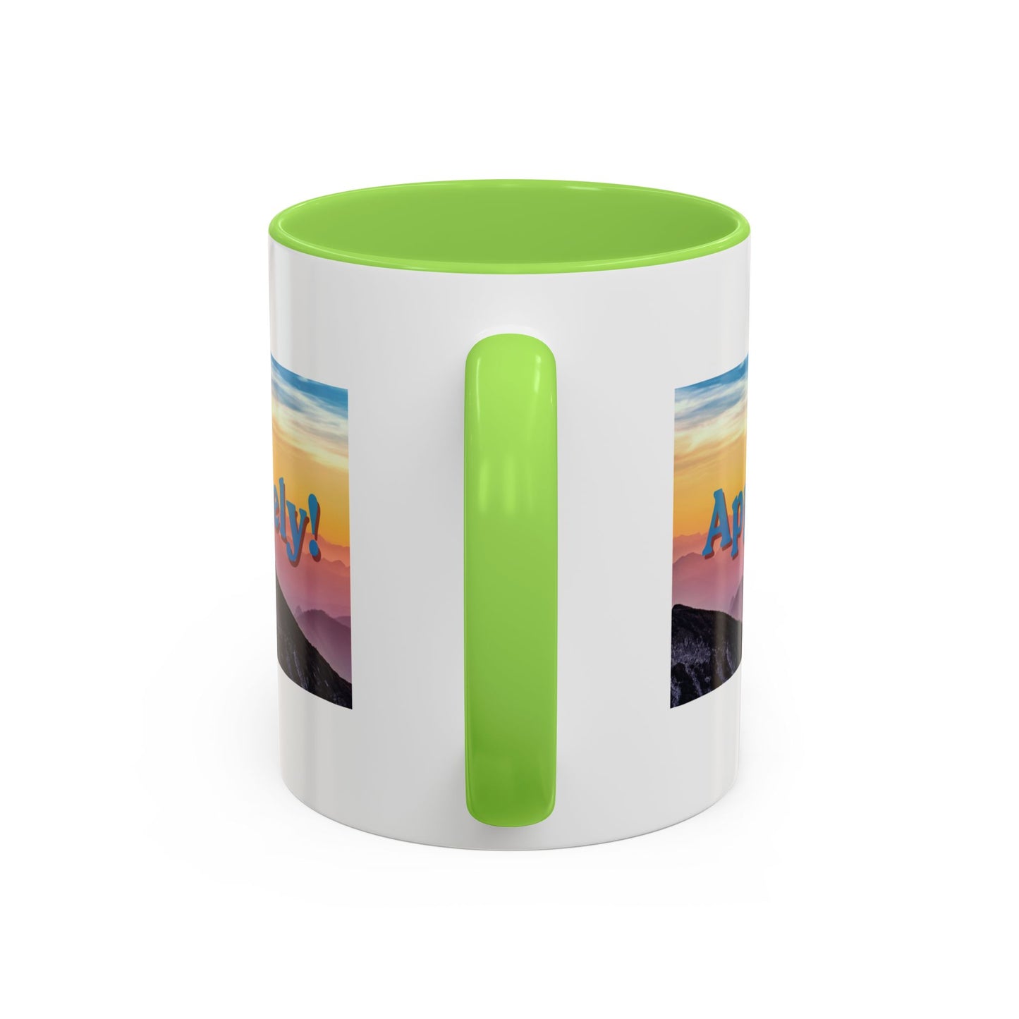 Appalachian Mountain Sunset Mug — "Appalachian? Appsolutely!" Colorful Coffee Cup (11oz/15oz)