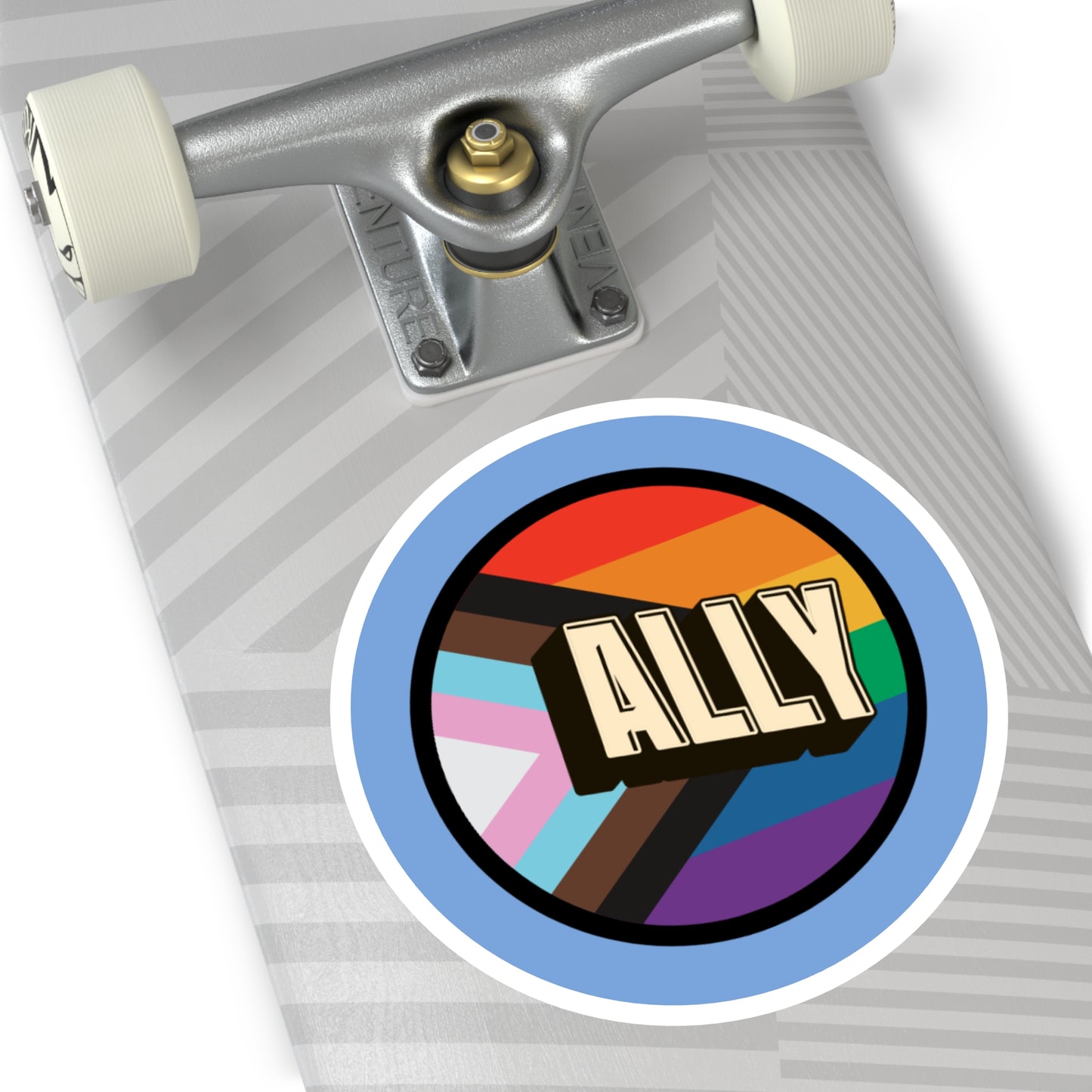 ALLY Pride Sticker — LGBTQIA+ Ally Vinyl Decal