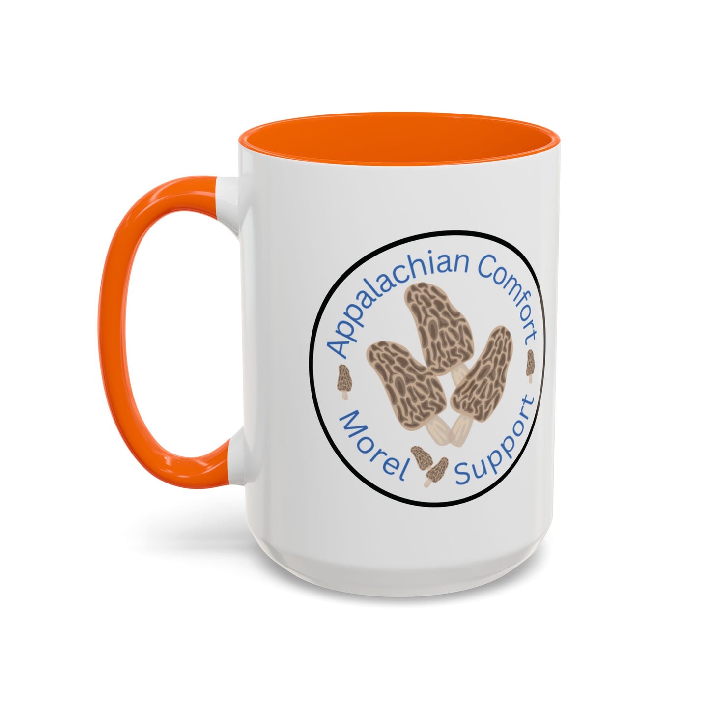 Appalachian Comfort - MOREL Support Coffee Mug, inspired by the tradition of mushroom hunting for the Dry Land Fish in the forests and woods of the Appalachian Mountains - WOMAN OWNED BUSINESS