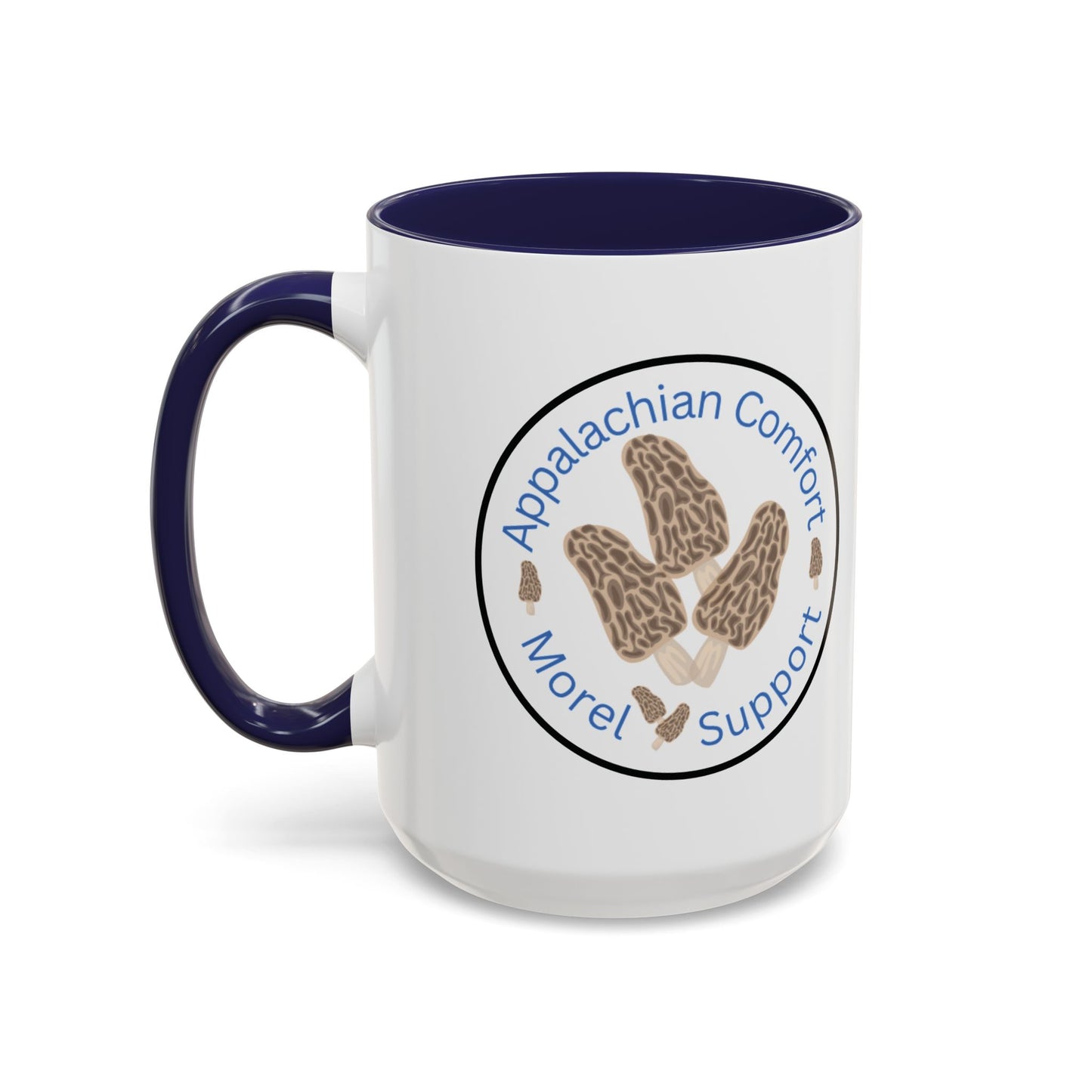 Appalachian Comfort - MOREL Support Coffee Mug, inspired by the tradition of mushroom hunting for the Dry Land Fish in the forests and woods of the Appalachian Mountains - WOMAN OWNED BUSINESS