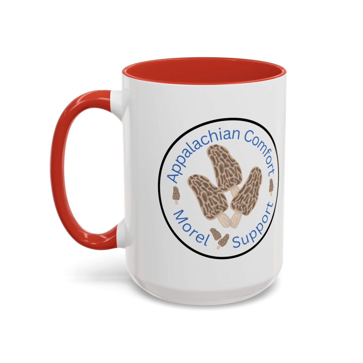Appalachian Comfort - MOREL Support Coffee Mug, inspired by the tradition of mushroom hunting for the Dry Land Fish in the forests and woods of the Appalachian Mountains - WOMAN OWNED BUSINESS