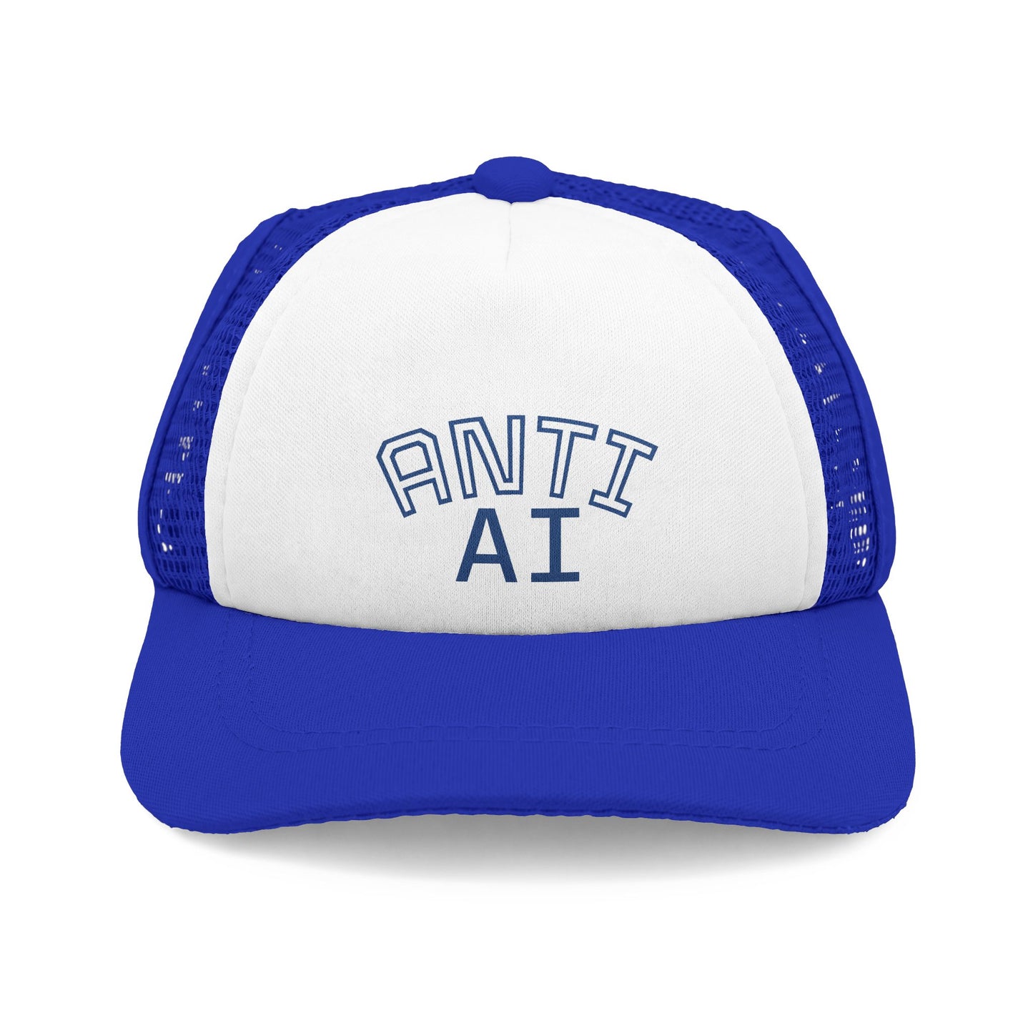 ANTI AI Dog Trucker Hat — ANTI AI hat for your dog snapback cap in multiple colors Statement Hat for PUP