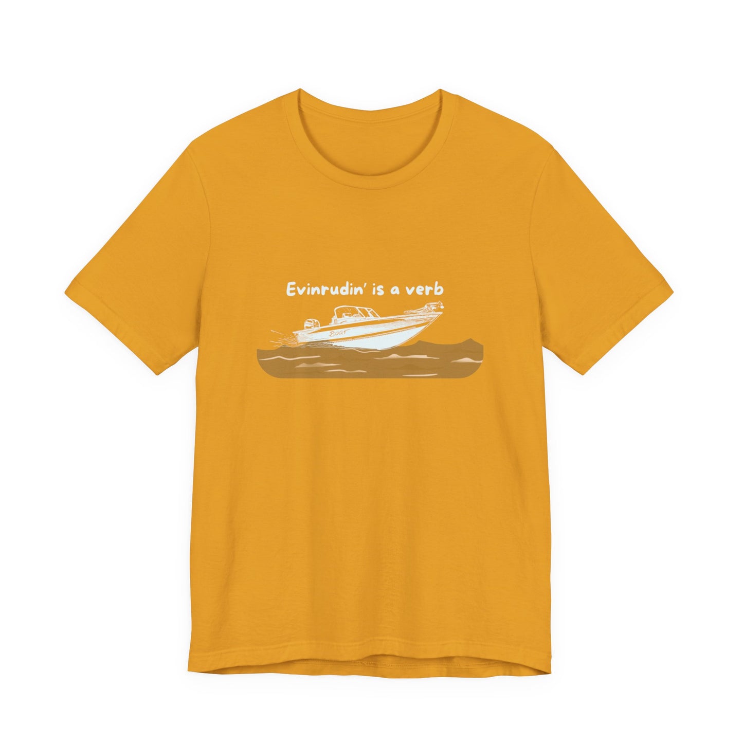 Summer Shirt - EVINRUDE Boat T‑Shirt – "Evinrudin' Is a Verb" Retro Motorboat Tee inspired by days on the lake, river, just out on that water