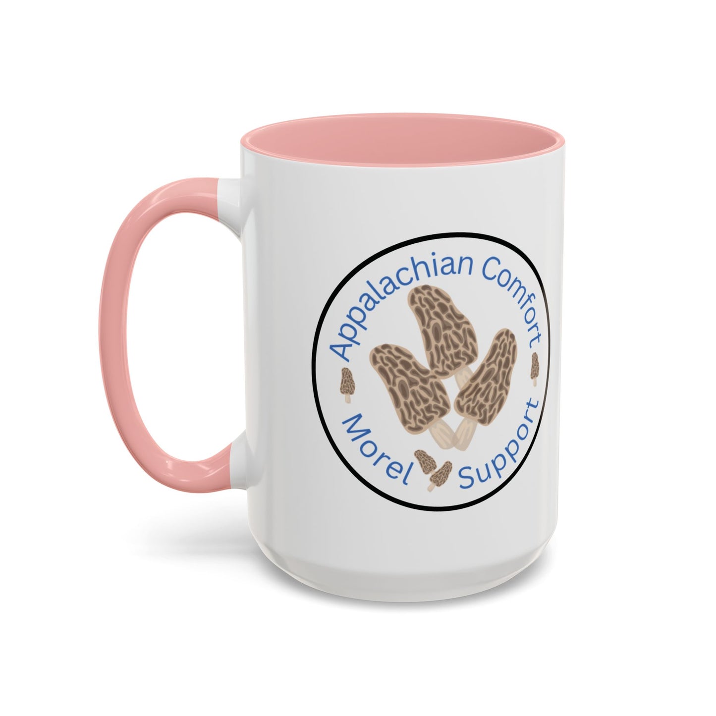 Appalachian Comfort - MOREL Support Coffee Mug, inspired by the tradition of mushroom hunting for the Dry Land Fish in the forests and woods of the Appalachian Mountains - WOMAN OWNED BUSINESS