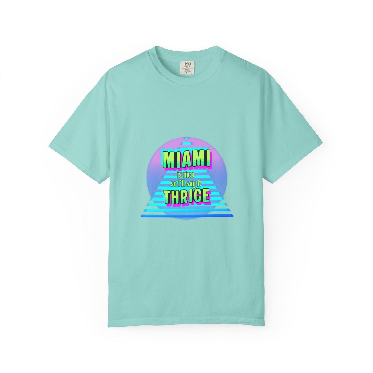 Miami Thrice Retro Sunset T-Shirt