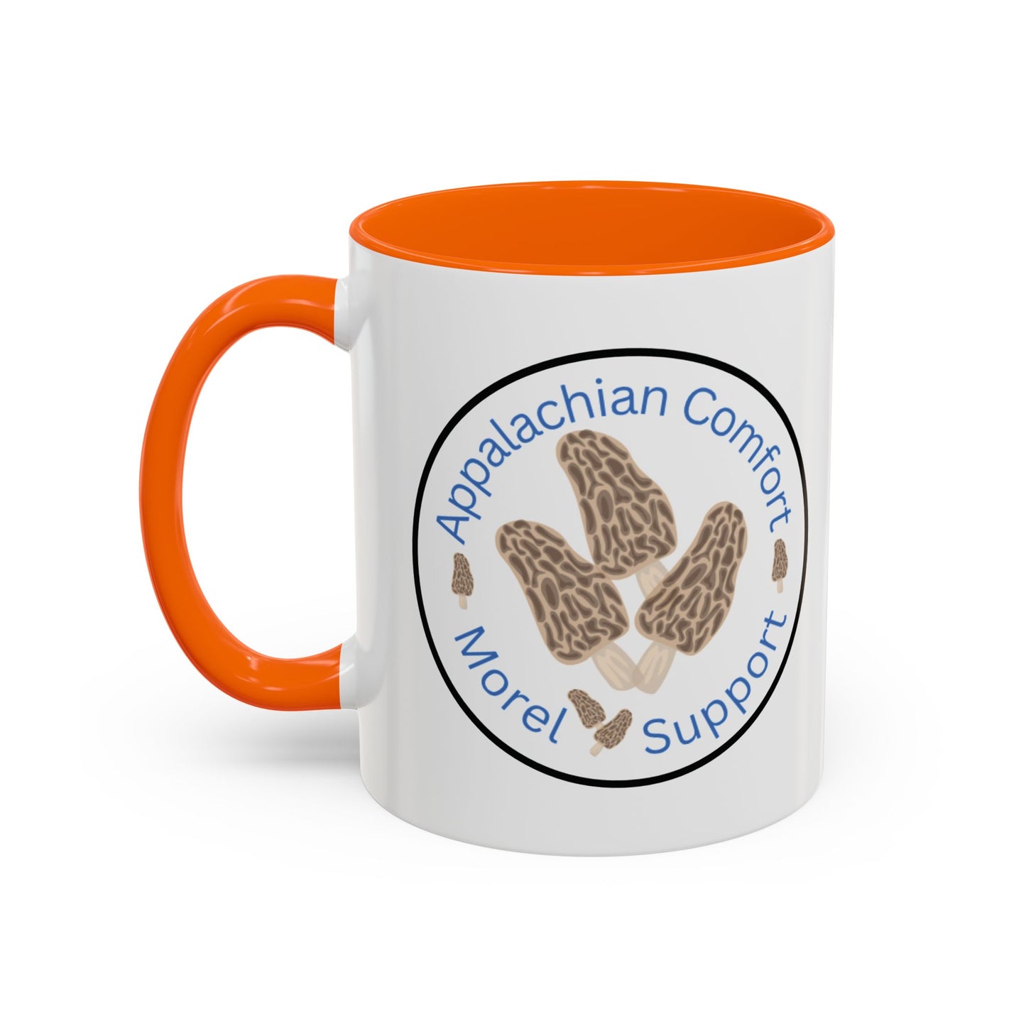 Appalachian Comfort - MOREL Support Coffee Mug, inspired by the tradition of mushroom hunting for the Dry Land Fish in the forests and woods of the Appalachian Mountains - WOMAN OWNED BUSINESS