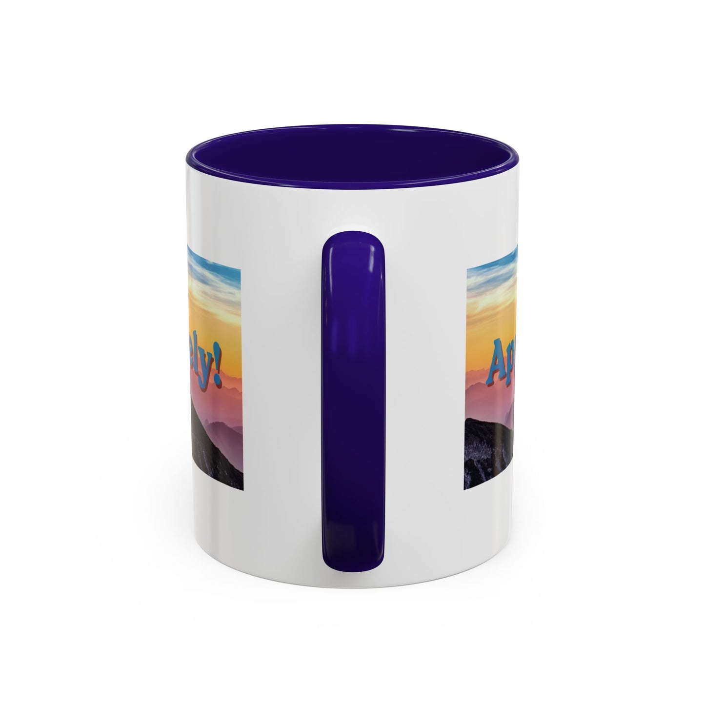 Appalachian Mountain Sunset Mug — "Appalachian? Appsolutely!" Colorful Coffee Cup (11oz/15oz)