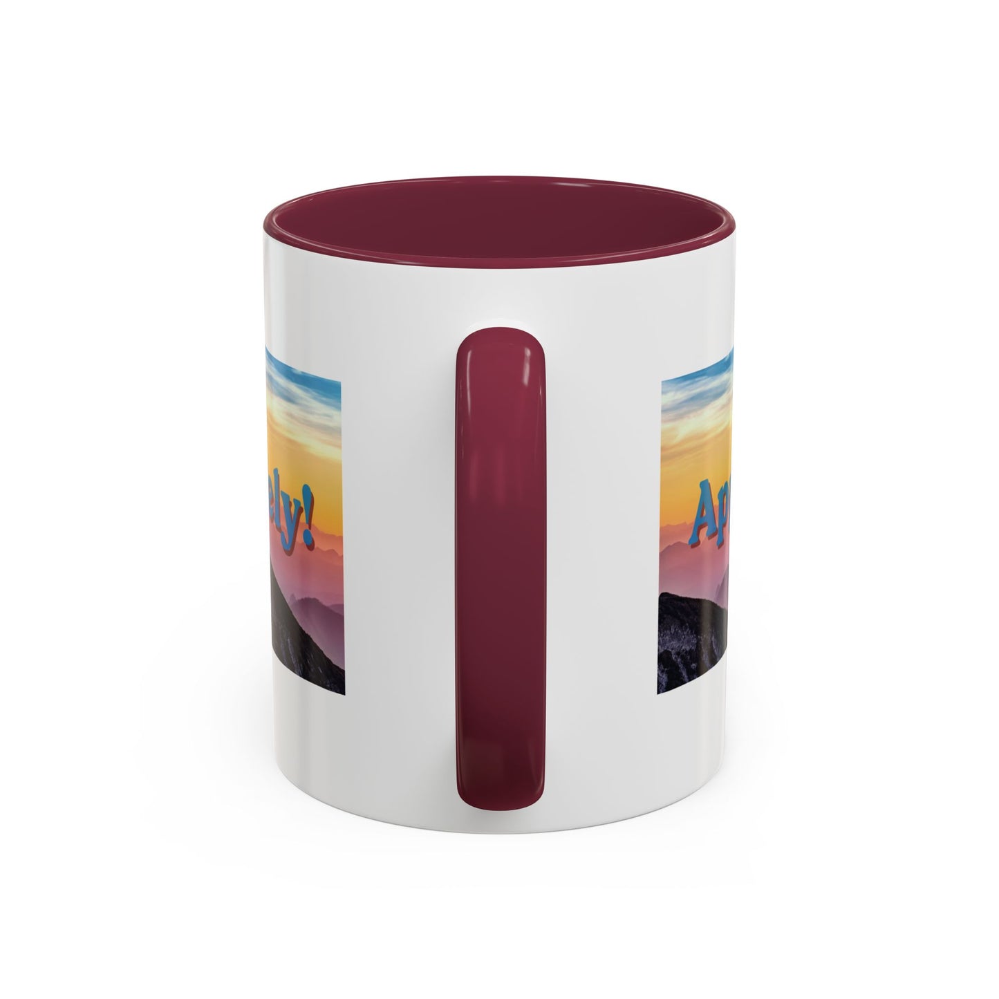 Appalachian Mountain Sunset Mug — "Appalachian? Appsolutely!" Colorful Coffee Cup (11oz/15oz)