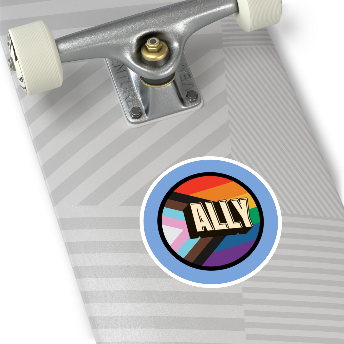 ALLY Pride Sticker — LGBTQIA+ Ally Vinyl Decal
