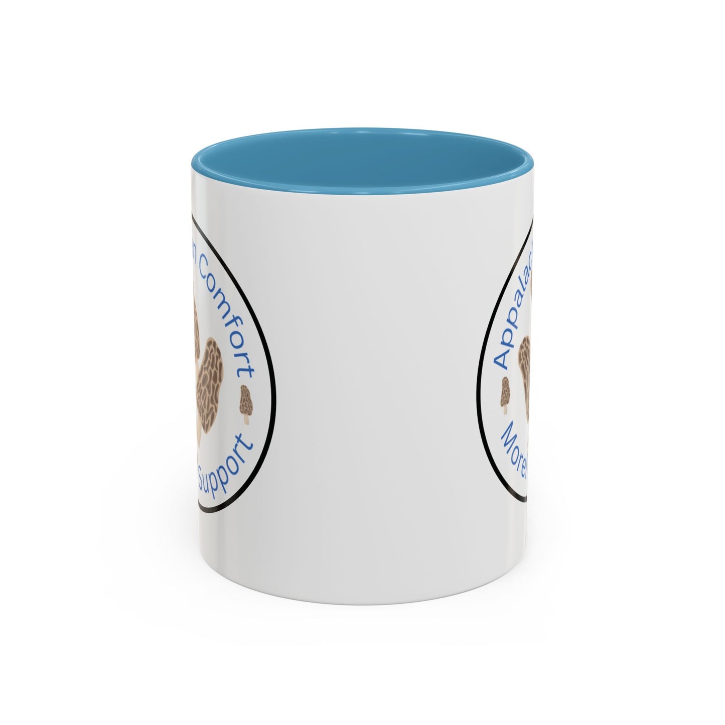 Appalachian Comfort - MOREL Support Coffee Mug, inspired by the tradition of mushroom hunting for the Dry Land Fish in the forests and woods of the Appalachian Mountains - WOMAN OWNED BUSINESS