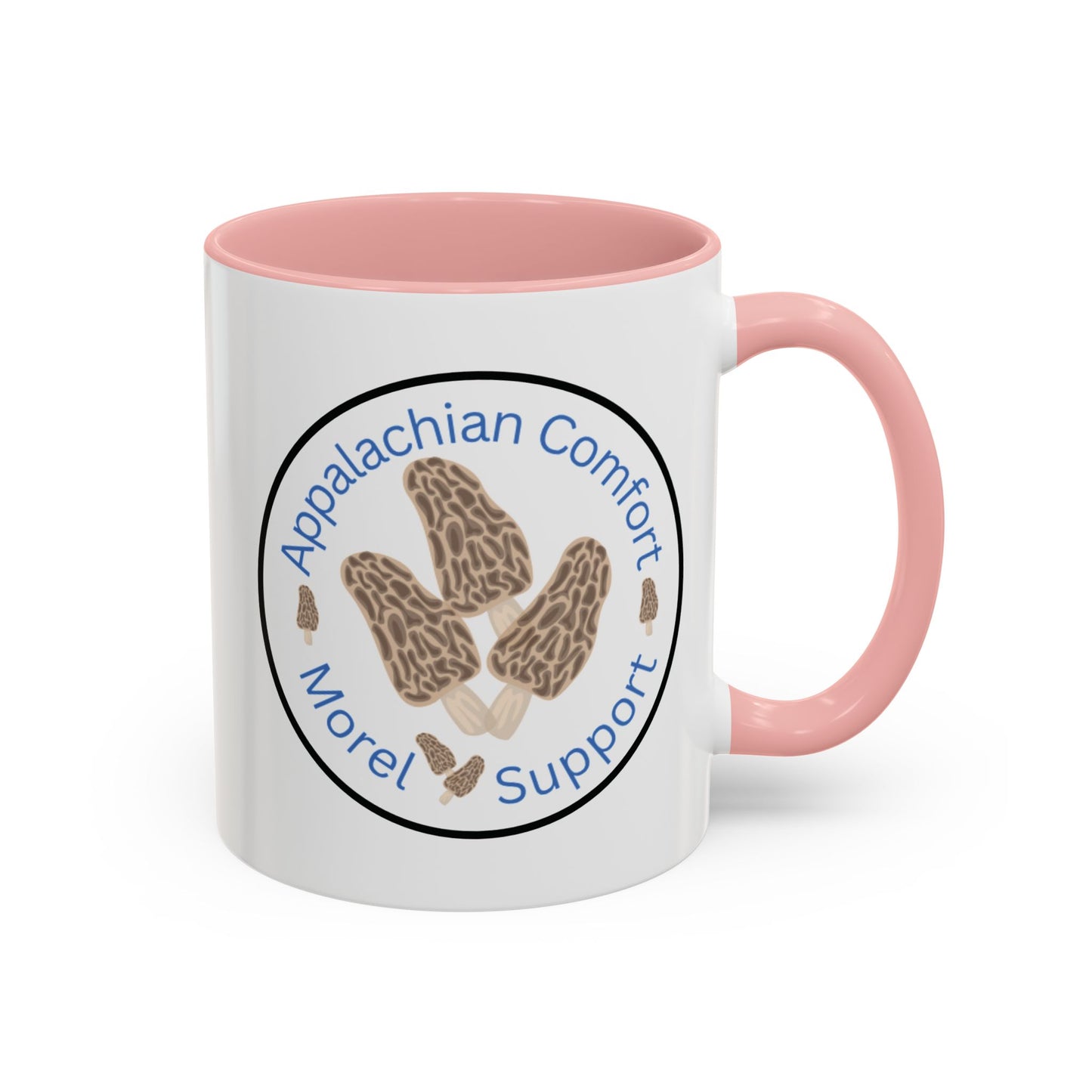 Appalachian Comfort - MOREL Support Coffee Mug, inspired by the tradition of mushroom hunting for the Dry Land Fish in the forests and woods of the Appalachian Mountains - WOMAN OWNED BUSINESS