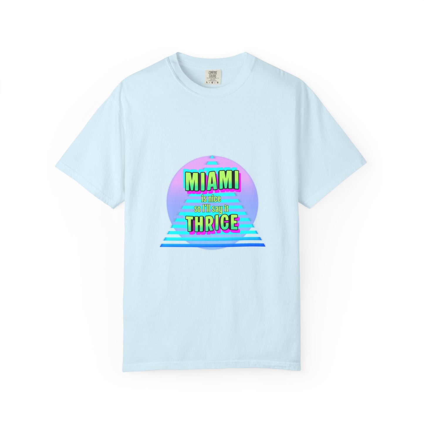 Miami Thrice Retro Sunset T-Shirt