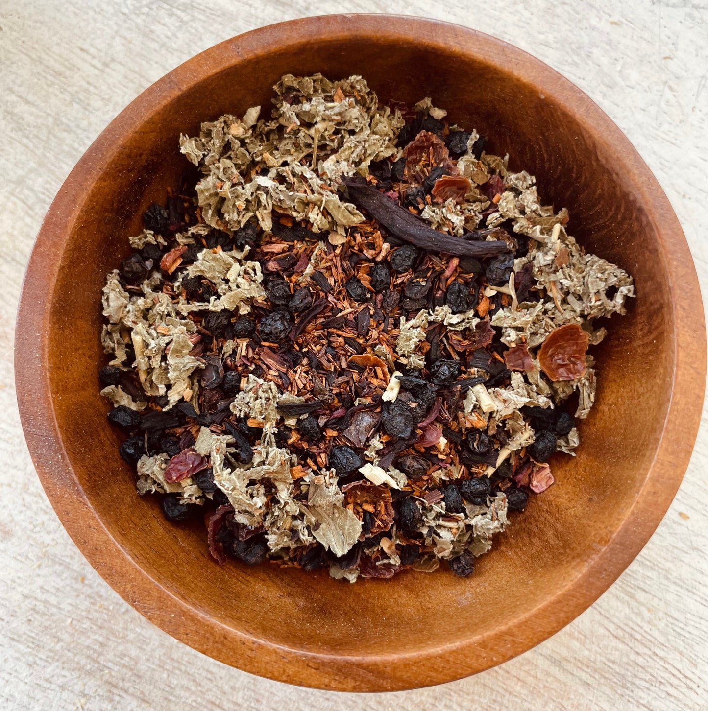 Love Spell Herbal Tea - Promotes Relaxation, Calmness - Natural & Organic Red Raspberry, Elderberries, Cranberry, Hibiscus - Magical Feeling Tea Ritual - LOOSE LEAF TEA