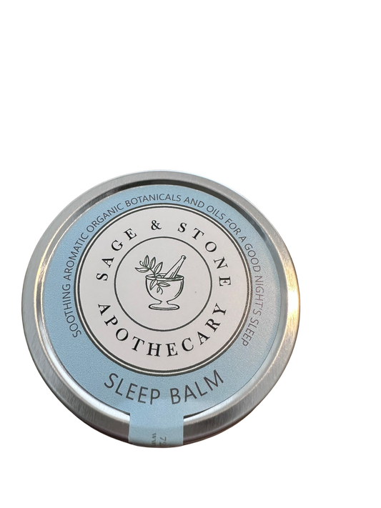 All Natural Sleepy Balm with Essential Oils - Vegan, non-GMO, Organic with orange, lavender, vetiver essential oils