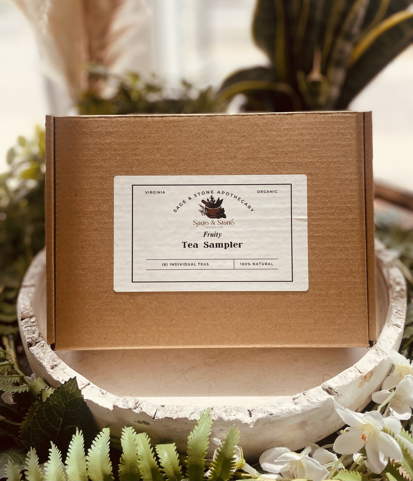 CHOOSE you Loose Leaf Tea Sampler Set - Tea Samplers: FRUITY, MAGICAL, or HEALTH & WELLNESS - Herbal, Organic - 6 tea blends & tea infuser